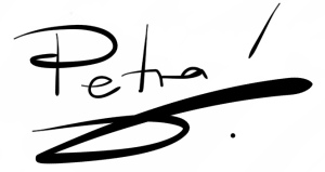 Unterschrift Petra auf weiß
